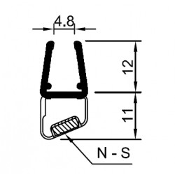 Magnetic door seal
