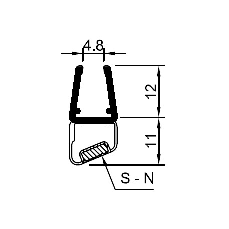 Magnetic door seal