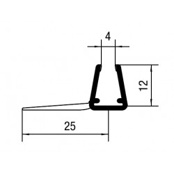 Vertical sliding door profile