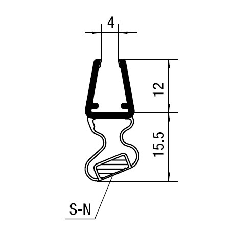 Magnetic door seal