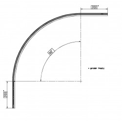 Water deflector curved