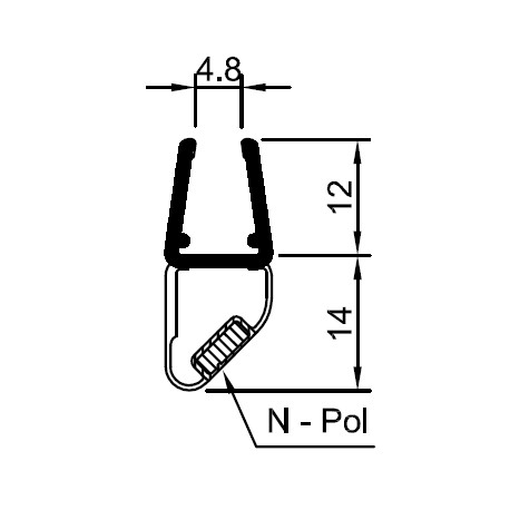 Magnetic door seal